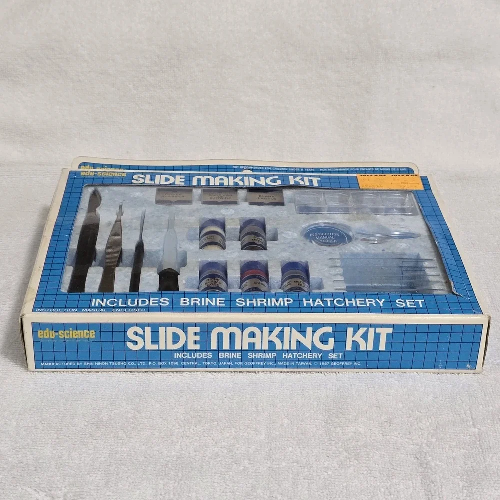 VTG 1987 Edu Science Slide Making Kit 34 Pc. Toys R US